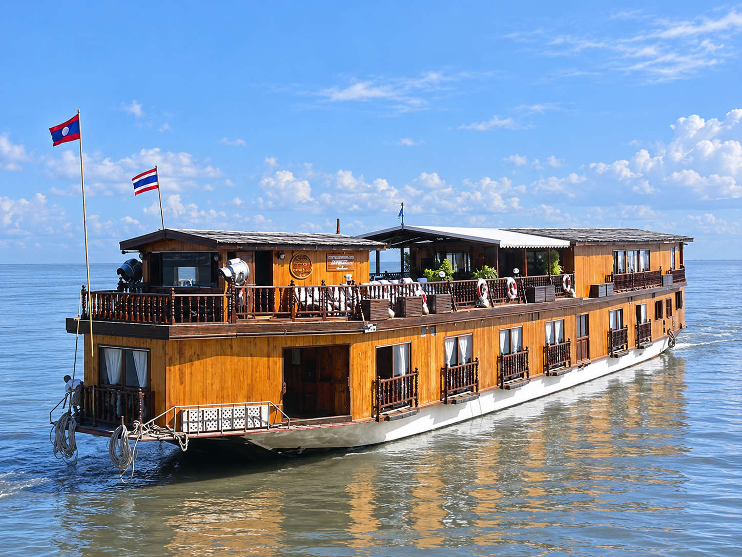 Mekong Sun – KI-generierte Illustration